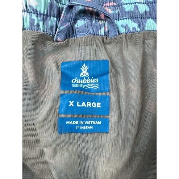 Chubbies Men's Thigh-Napples Faded Stretch 7" Swim Trunks Men’s Size XL - Picture 6 of 10